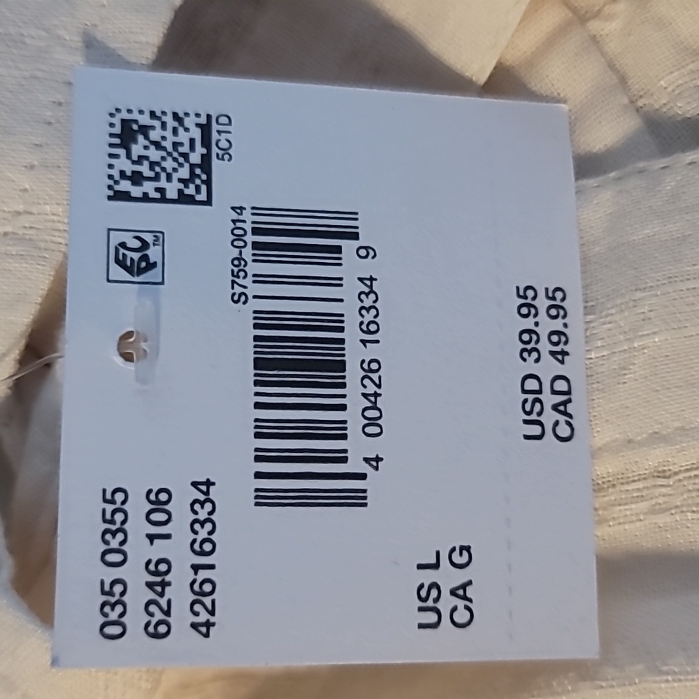 American Eagle Outfitters Cream Shirt - Picture 6 of 6